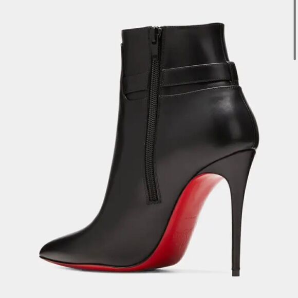 Lock So Kate Leather Red Sole Booties - Picture 2 of 13